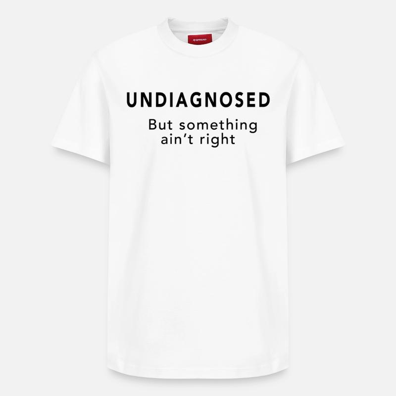 Non diagnostiqué - T-shirt unisexe décontracté en coton Supima – de SPREAD - blanc