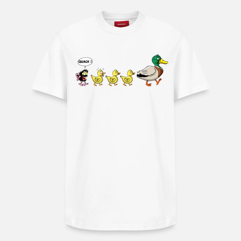 Le vilain petit canard - T-shirt unisexe décontracté en coton Supima – de SPREAD - blanc