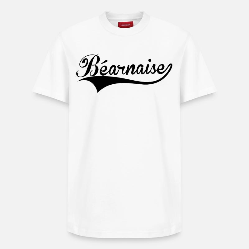 Béarnaise - T-shirt unisexe décontracté en coton Supima – de SPREAD - blanc
