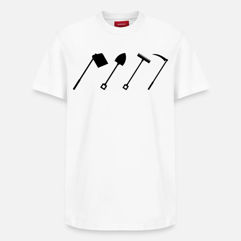 Hacke - Relaxed Unisex Supima Cotton T-Shirt – von SPREAD - Weiß