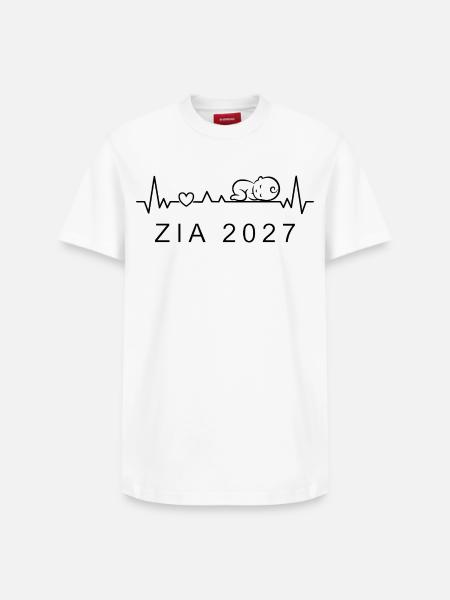 Future Aunt 2027 Heartbeat Pregnancy - Relaxed Unisex Supima Cotton T-Shirt – by SPREAD - white