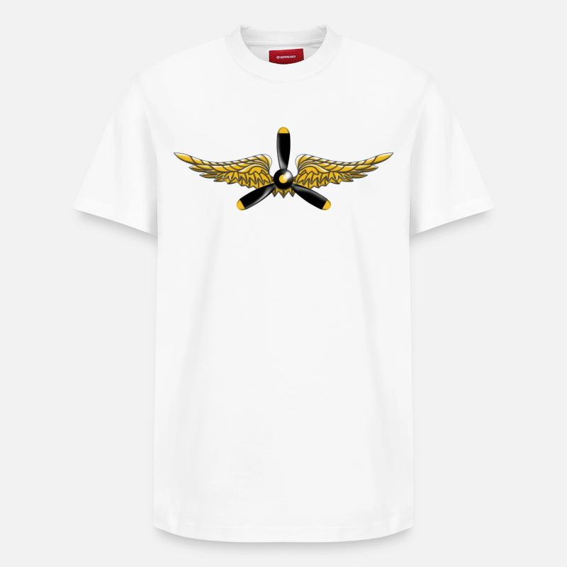 Wings - T-shirt unisexe décontracté en coton Supima – de SPREAD - blanc