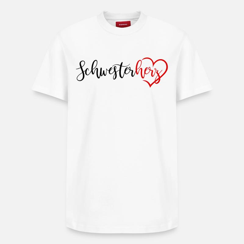 sœurette - T-shirt unisexe décontracté en coton Supima – de SPREAD - blanc