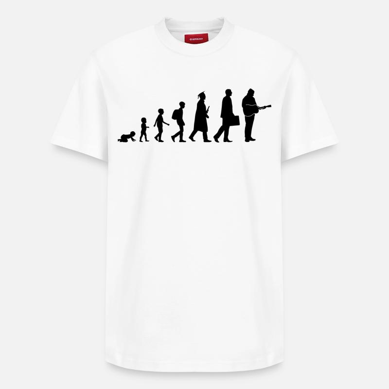 Développement du guitariste - T-shirt unisexe décontracté en coton Supima – de SPREAD - blanc