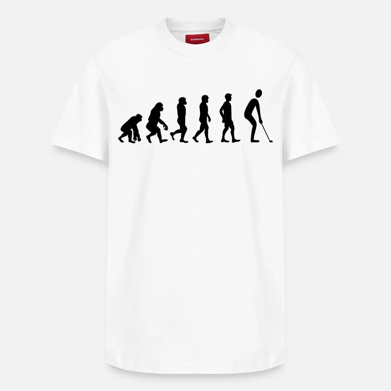 Evolution Golf - Relaxed Unisex Supima Cotton T-Shirt – von SPREAD - Weiß