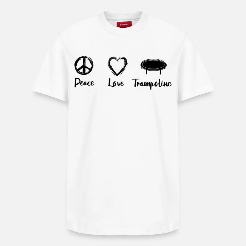 Motivation pour le trampoline - T-shirt unisexe décontracté en coton Supima – de SPREAD - blanc