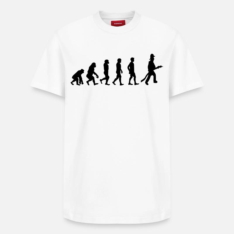 Fire evolution - Relaxed Unisex Supima Cotton T-Shirt – by SPREAD - white