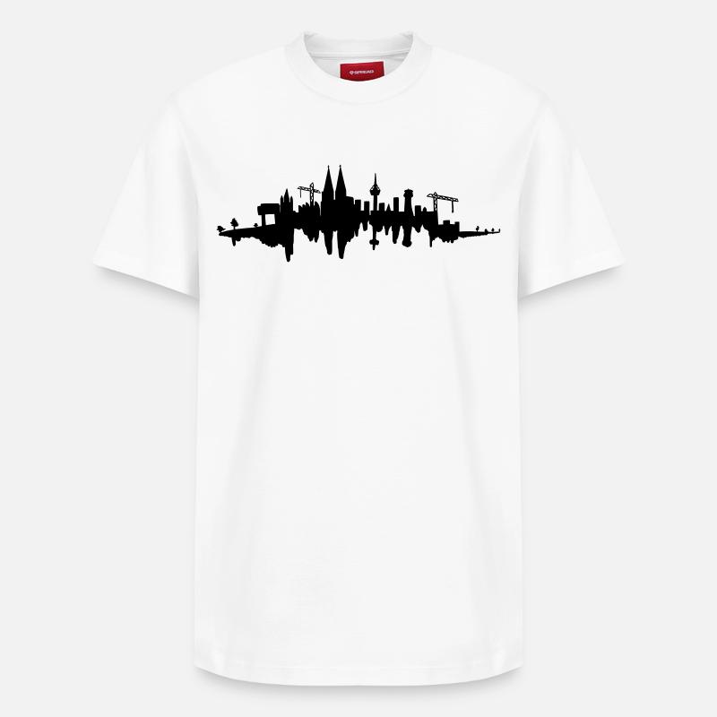 Horizon de Cologne - T-shirt unisexe décontracté en coton Supima – de SPREAD - blanc