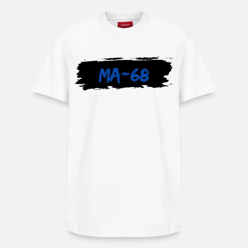 Mannheim 68 - T-shirt unisexe décontracté en coton Supima – de SPREAD - blanc