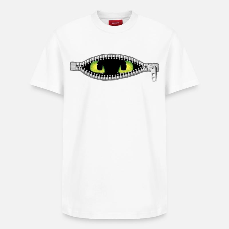 Monstres à l'intérieur - T-shirt unisexe décontracté en coton Supima – de SPREAD - blanc