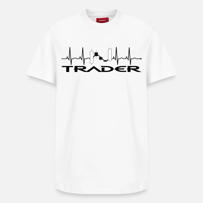 Trader - Relaxed Unisex Supima Cotton T-Shirt – von SPREAD - Weiß