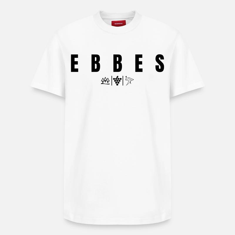 Ebbes - Relaxed Unisex Supima Cotton T-Shirt – von SPREAD - Weiß