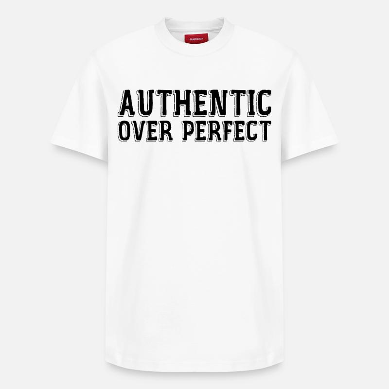 Authentisch statt perfekt - Relaxed Unisex Supima Cotton T-Shirt – von SPREAD - Weiß