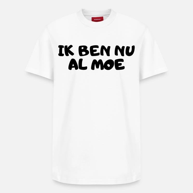 Ich bin schon müde - Relaxed Unisex Supima Cotton T-Shirt – von SPREAD - Weiß