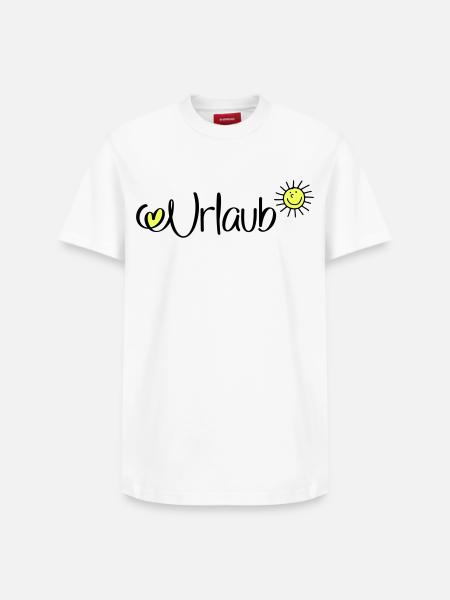 Urlaub in der Sonne - Relaxed Unisex Supima Cotton T-Shirt – von SPREAD - Weiß