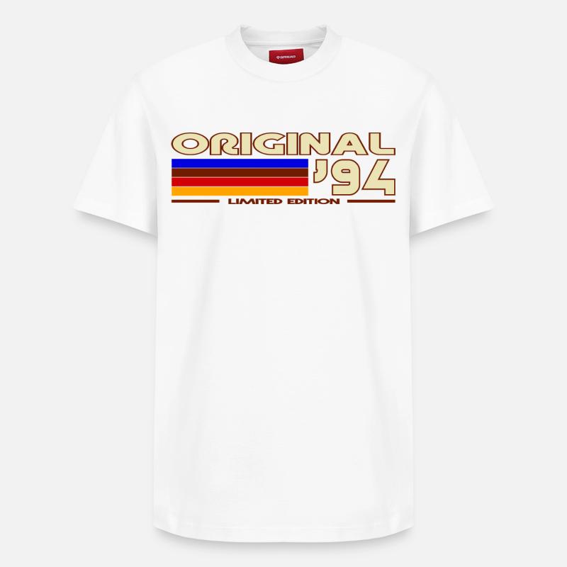 1994 - Relaxed Unisex Supima Cotton T-Shirt – von SPREAD - Weiß