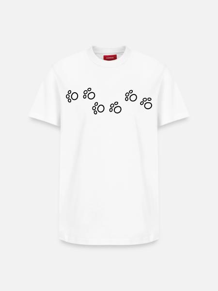 Cartoon Cats Paws - Relaxed Unisex Supima Cotton T-Shirt – by SPREAD - white