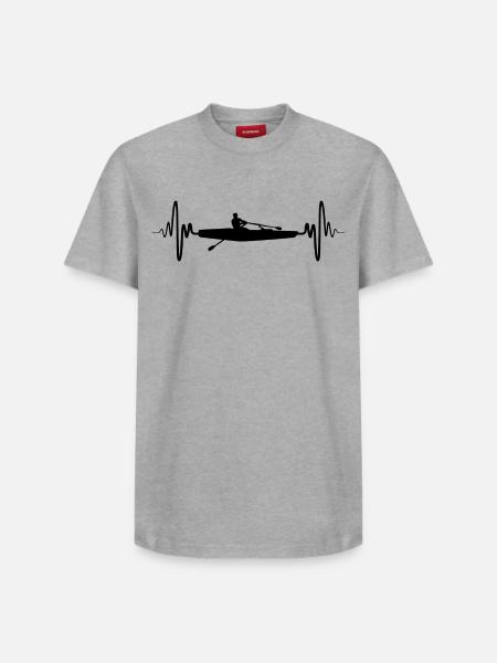 Rowing Sculling - Relaxed Unisex Supima Cotton T-Shirt – by SPREAD - white