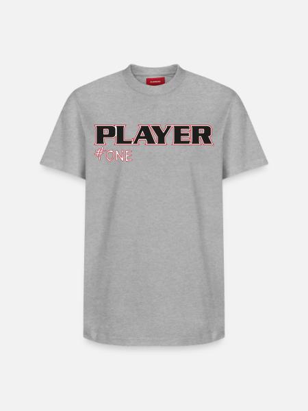 NERDY forever - PLAYER #ONE - Relaxed Unisex Supima Cotton T-Shirt – by SPREAD - white