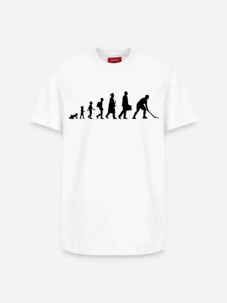 Development of field hockey - Relaxed Unisex Supima Cotton T-Shirt – by SPREAD - white