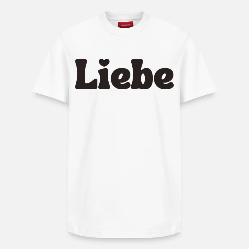 Amour - T-shirt unisexe décontracté en coton Supima – de SPREAD - blanc