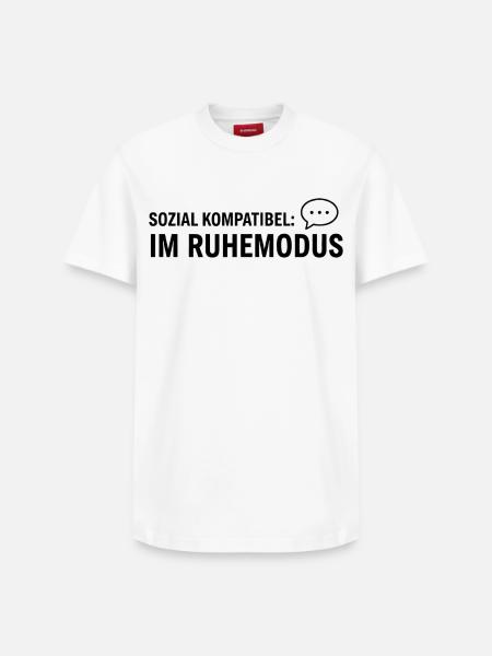Compatibilité sociale : Introduction en mode veille - T-shirt unisexe décontracté en coton Supima – de SPREAD - blanc