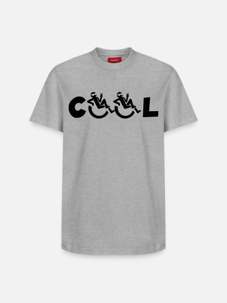 Cooler Rollstuhlfahrer, Cooler Rollstuhlfahrer * - Relaxed Unisex Supima Cotton T-Shirt – von SPREAD - Weiß
