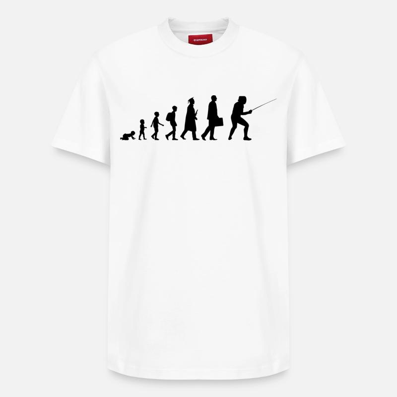 Développement de clôtures - T-shirt unisexe décontracté en coton Supima – de SPREAD - blanc