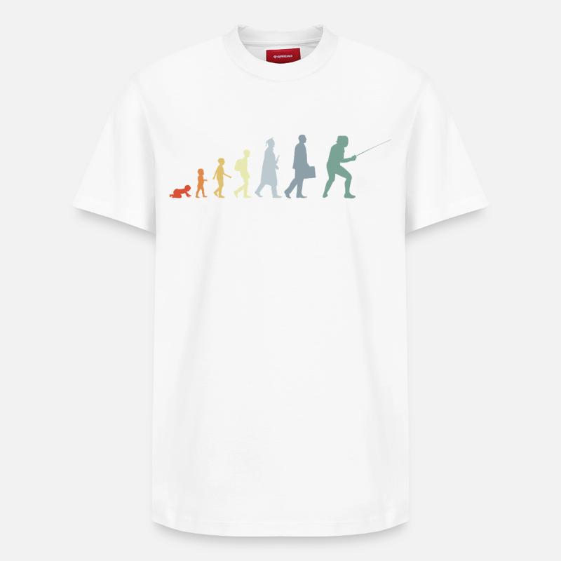 Fencer Evolution - Relaxed Unisex Supima Cotton T-Shirt – by SPREAD - white