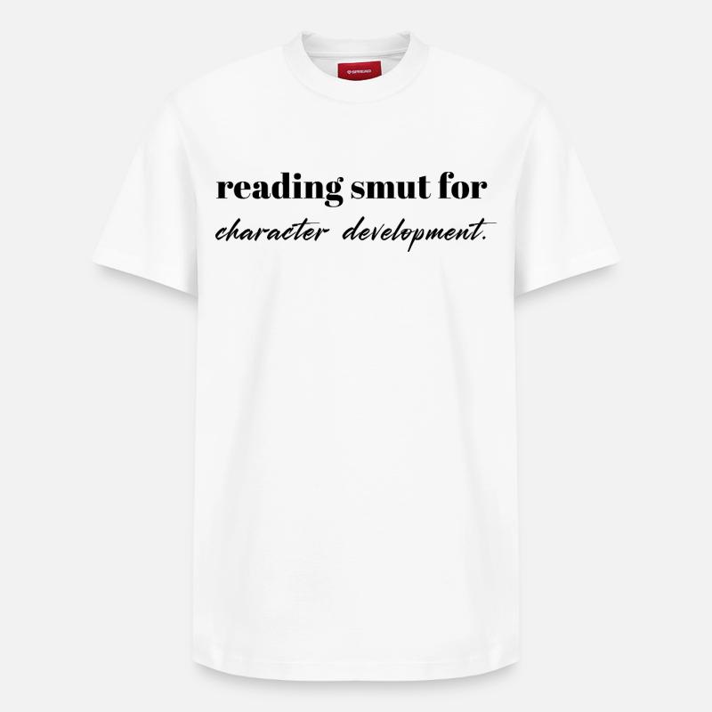 Lecture Smut – BookTok Quote Design - T-shirt unisexe décontracté en coton Supima – de SPREAD - blanc