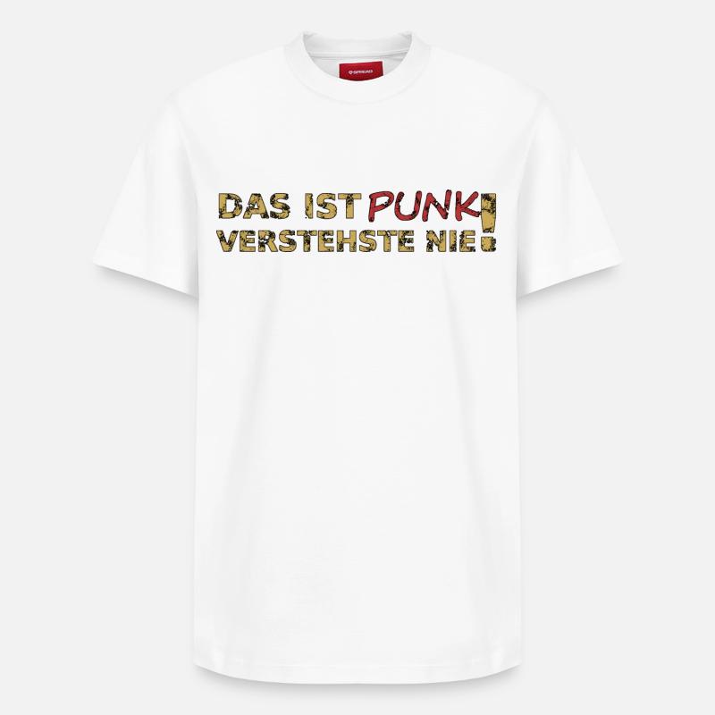 Das ist Punk - Relaxed Unisex Supima Cotton T-Shirt – von SPREAD - Weiß