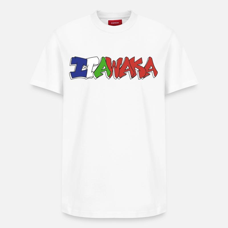 Itawaka - Moluque 4 couleurs - T-shirt unisexe décontracté en coton Supima – de SPREAD - blanc