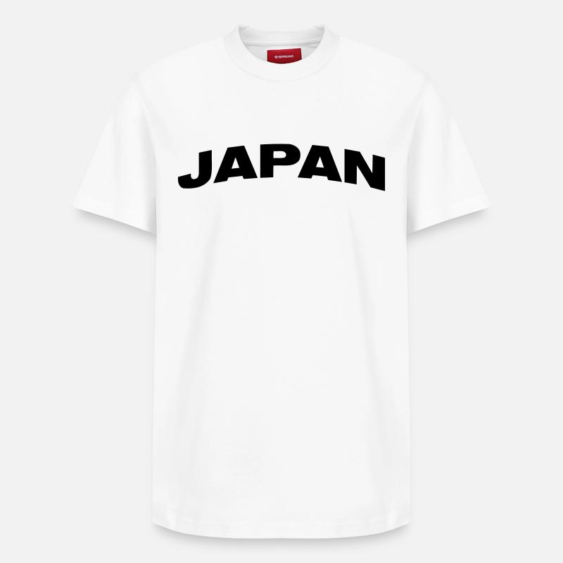 Japan - Relaxed Unisex Supima Cotton T-Shirt – von SPREAD - Weiß