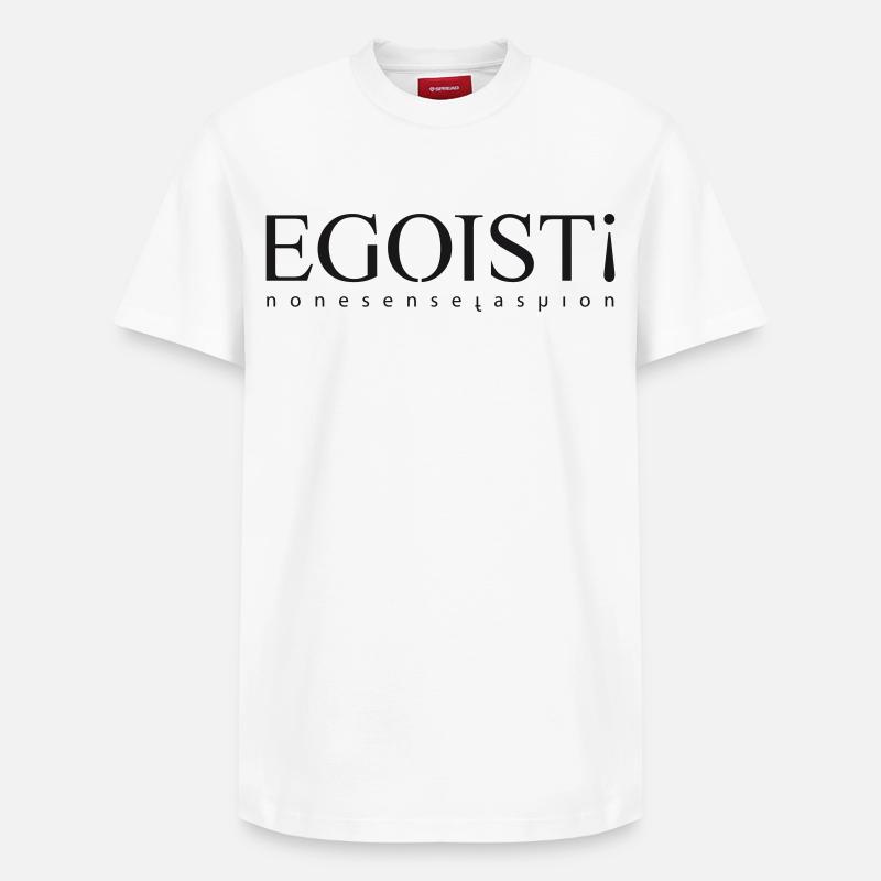 égoïste - T-shirt unisexe décontracté en coton Supima – de SPREAD - blanc