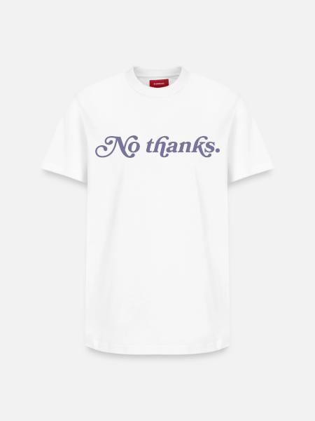 No thank you. - Relaxed Unisex Supima Cotton T-Shirt – by SPREAD - white