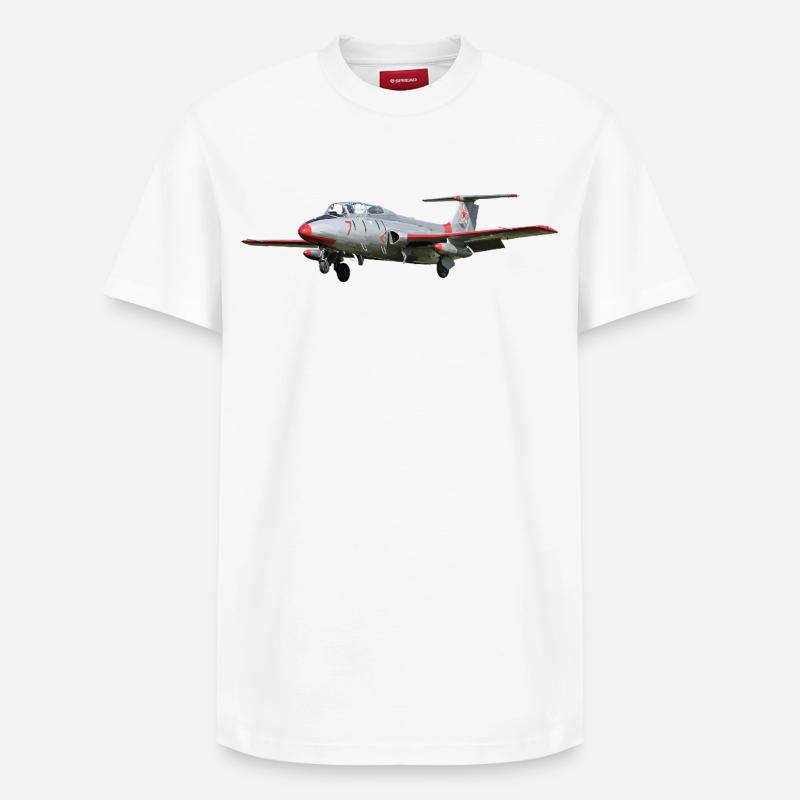 L-29 Dauphin - T-shirt unisexe décontracté en coton Supima – de SPREAD - blanc