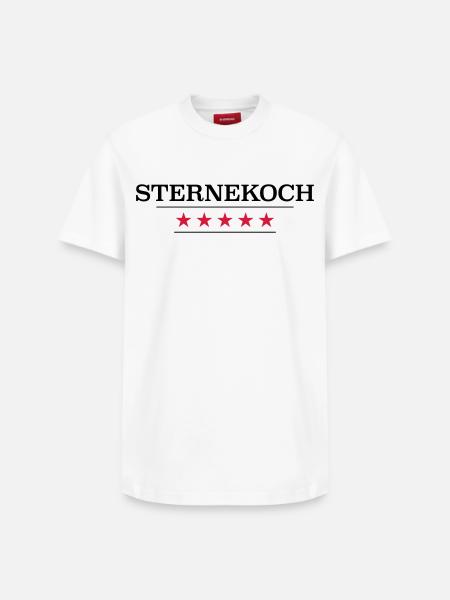 Sternekoch - Relaxed Unisex Supima Cotton T-Shirt – von SPREAD - Weiß