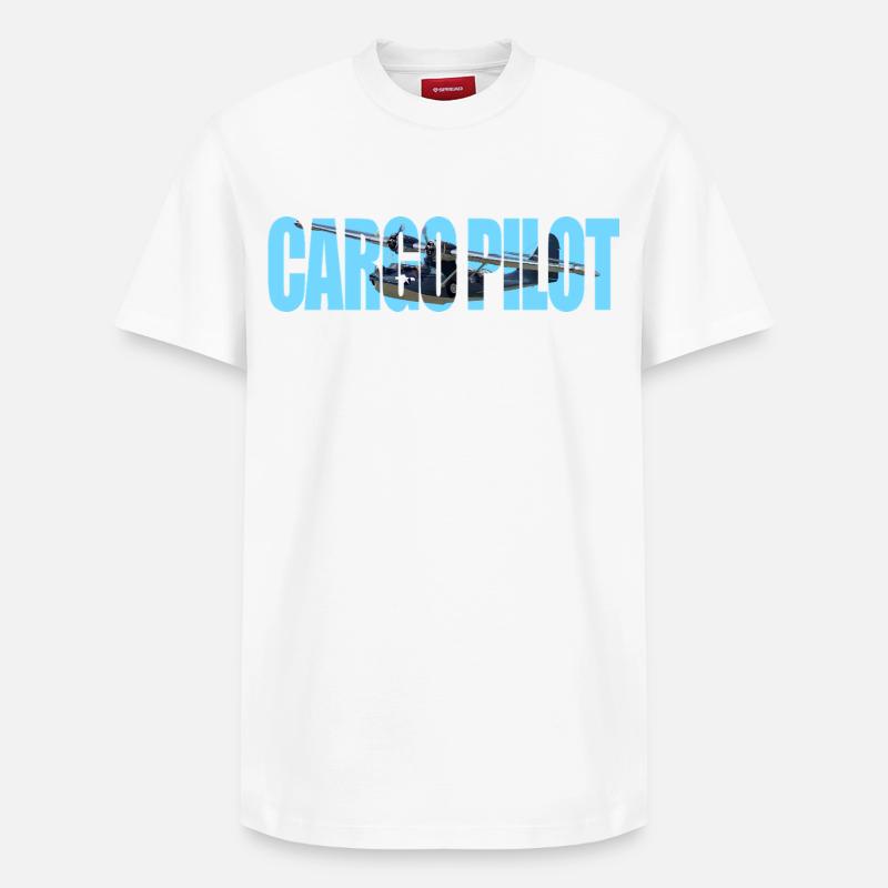 Pilote cargo PBY Catalina - T-shirt unisexe décontracté en coton Supima – de SPREAD - blanc