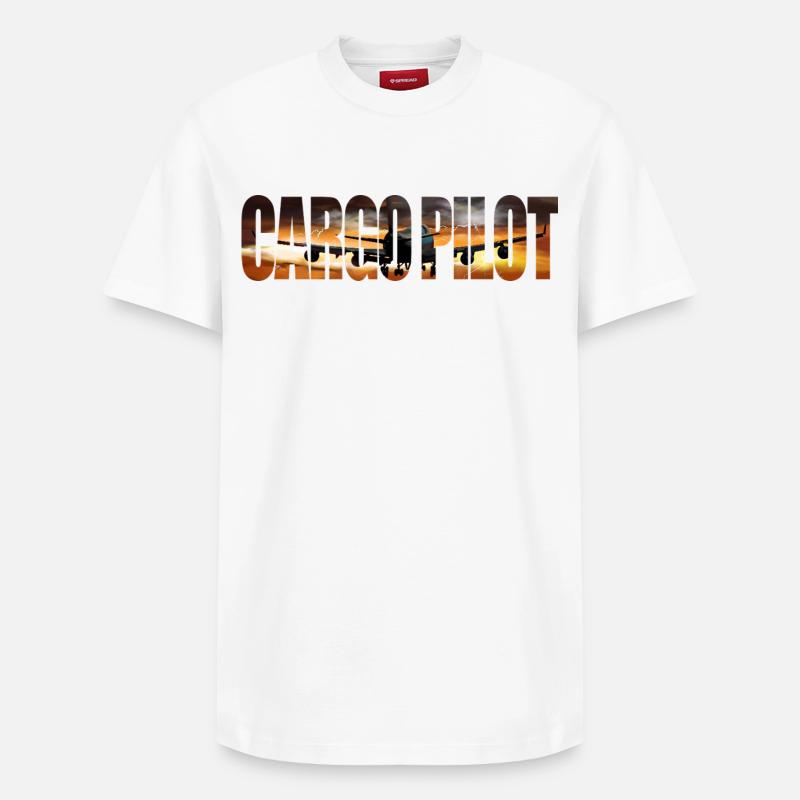 Cargo pilot - Relaxed Unisex Supima Cotton T-Shirt – by SPREAD - white