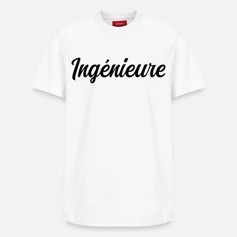 Ingénieure Conception Technique Science Projet - T-shirt unisexe décontracté en coton Supima – de SPREAD - blanc