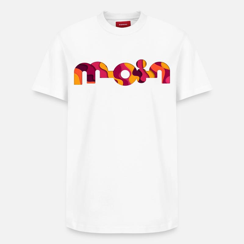 Moin - Relaxed Unisex Supima Cotton T-Shirt – von SPREAD - Weiß