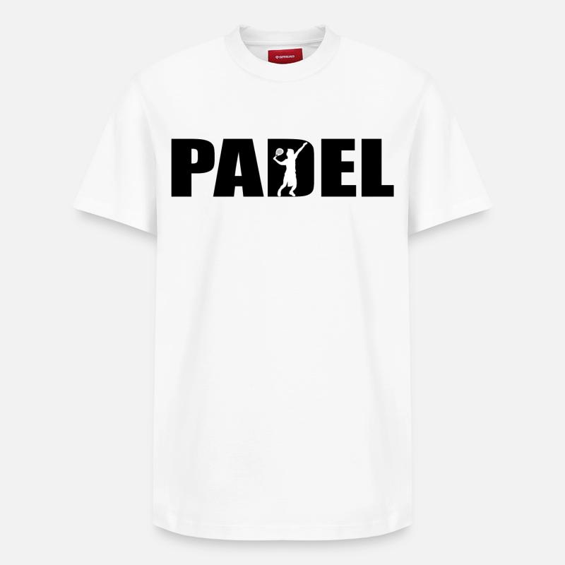 Padel - Relaxed Unisex Supima Cotton T-Shirt – von SPREAD - Weiß
