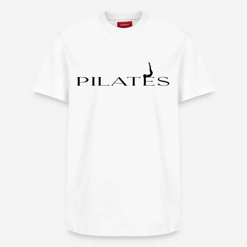 Pilates - Relaxed Unisex Supima Cotton T-Shirt – von SPREAD - Weiß