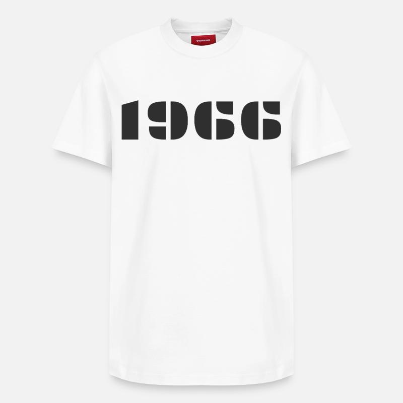1966 - T-shirt unisexe décontracté en coton Supima – de SPREAD - blanc
