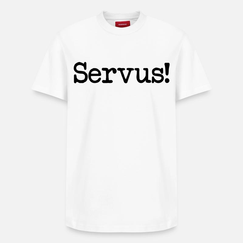 Hello! - Relaxed Unisex Supima Cotton T-Shirt – by SPREAD - white