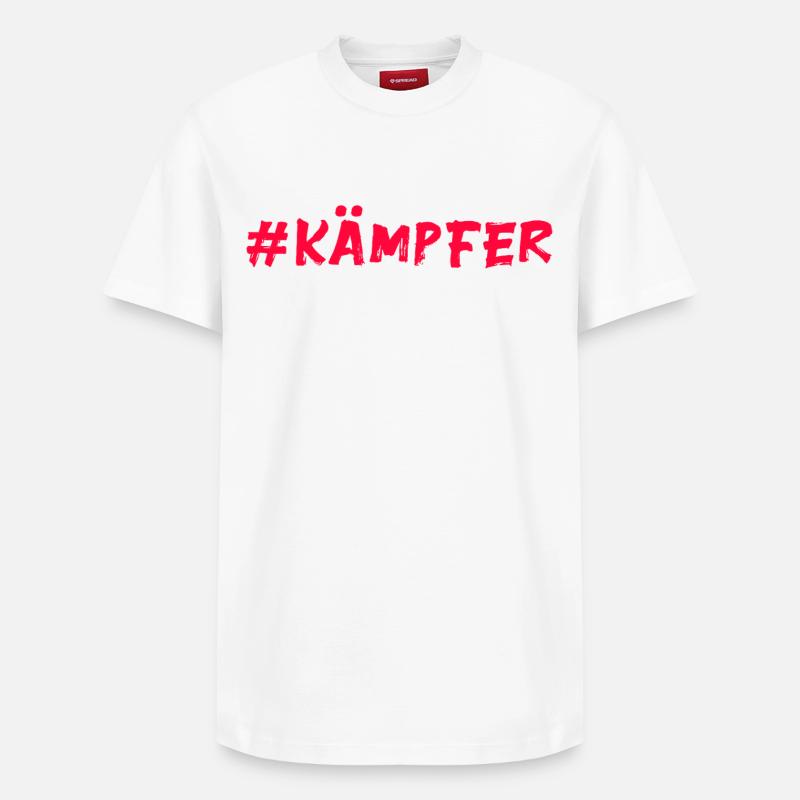 Fighter - Relaxed Unisex Supima Cotton T-Shirt – by SPREAD - white