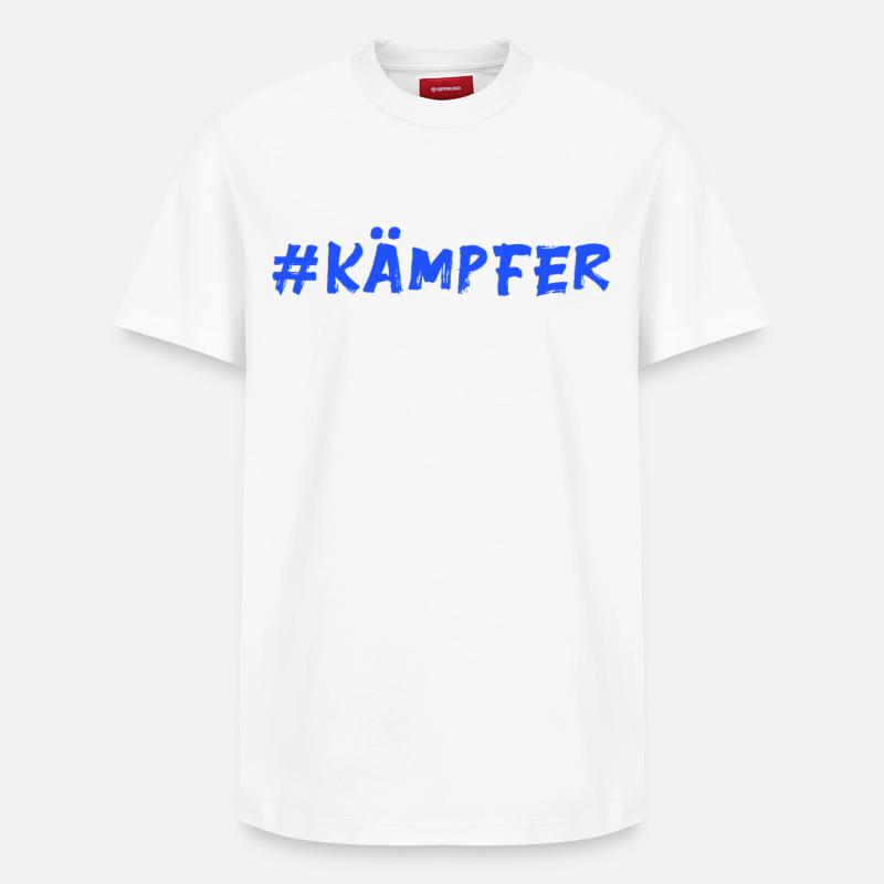 Fighter - Relaxed Unisex Supima Cotton T-Shirt – by SPREAD - white