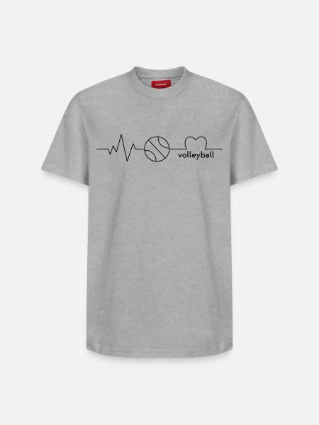 Volley-ball - T-shirt unisexe décontracté en coton Supima – de SPREAD - blanc