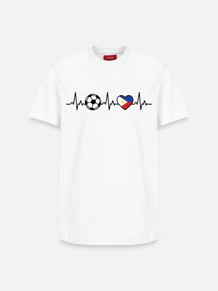 Philippinen Fußball Herzschlag Philippinen - Relaxed Unisex Supima Cotton T-Shirt – von SPREAD - Weiß