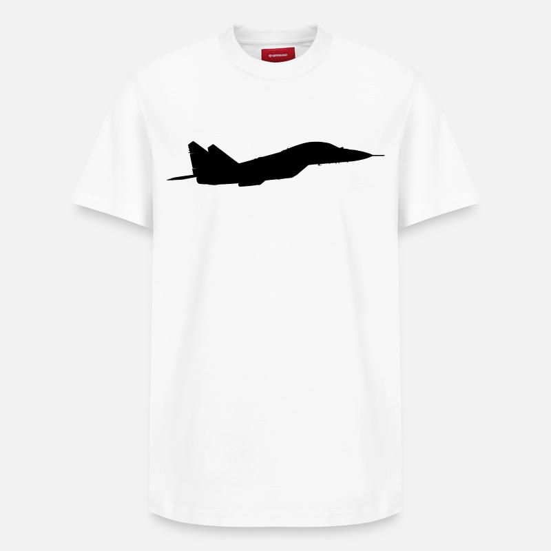 MiG-35 - T-shirt unisexe décontracté en coton Supima – de SPREAD - blanc